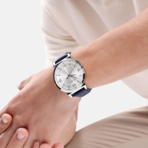 Unisex Brass Dial & Leather Straps Analogue Watch