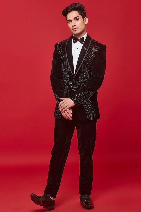 Embellished Tuxedo 2-Piece Suit