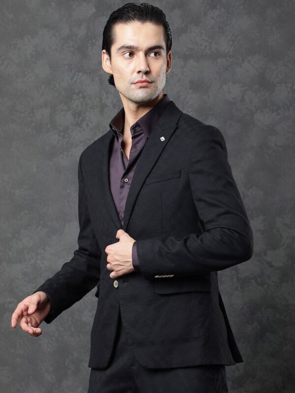 Slim-Fit Single-Breasted Casual Blazer