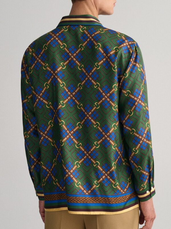Men Printed Spread Collar Shirt - Image 2