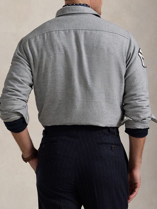 Yankees Men Self Design Typography Applique Classic Fit Cotton Shirt - Image 3