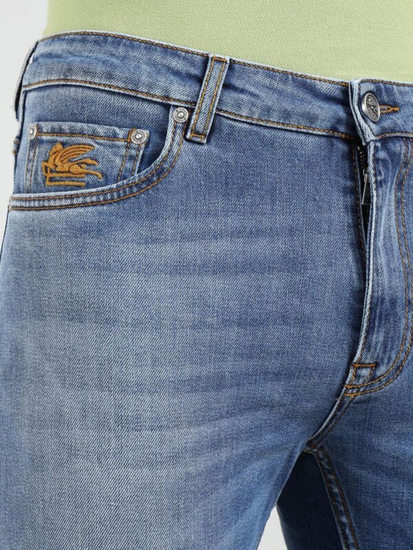 Men Slim Fit Mid-Rise Heavy Fade Jeans - Image 2