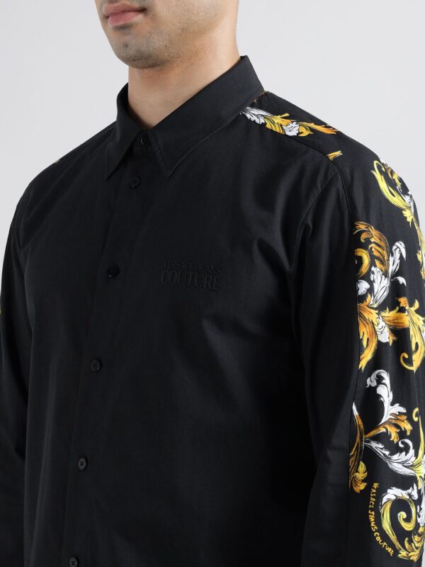 Men Floral Printed Spread Collar Cotton Regular Fit Casual Shirt - Image 2