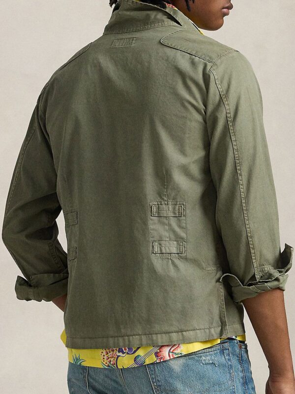 Men Spread Collar Solid Cotton Casual Shirt - Image 2
