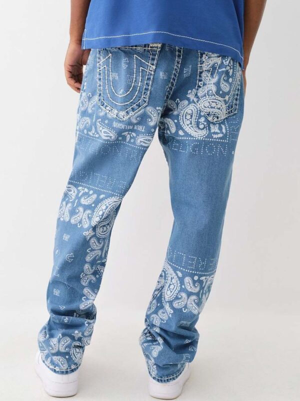 Super T Bobby Oversized Mid-Rise Printed Jeans - Image 2