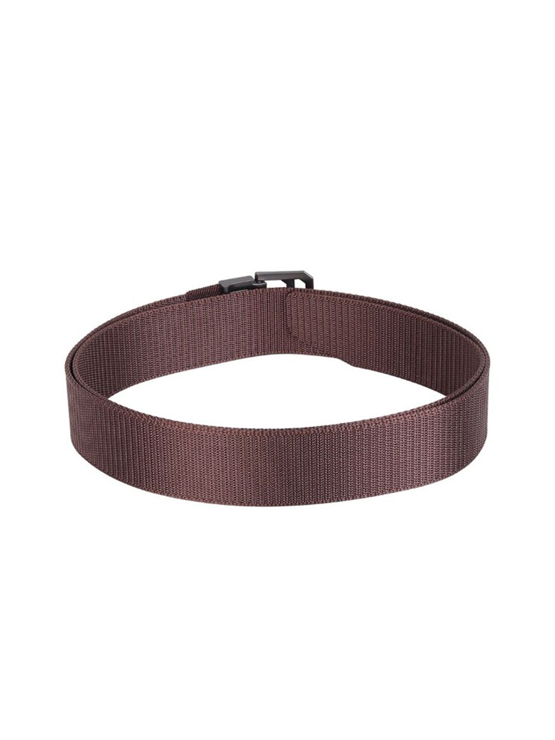 Men Brown Wide Canvas Belt - Image 2