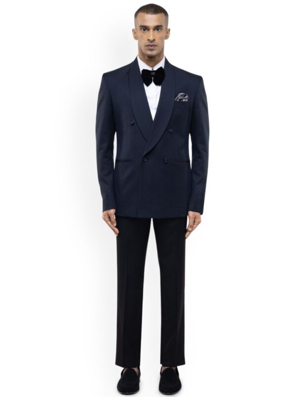 Shawl Collar Double-Breasted Three-Piece Suit