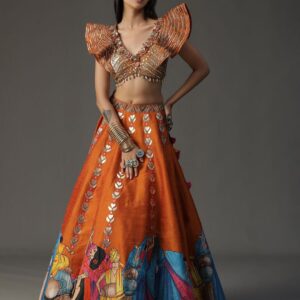 Embellished Beads & Stones Made to Measure Lehenga & Blouse With Dupatta