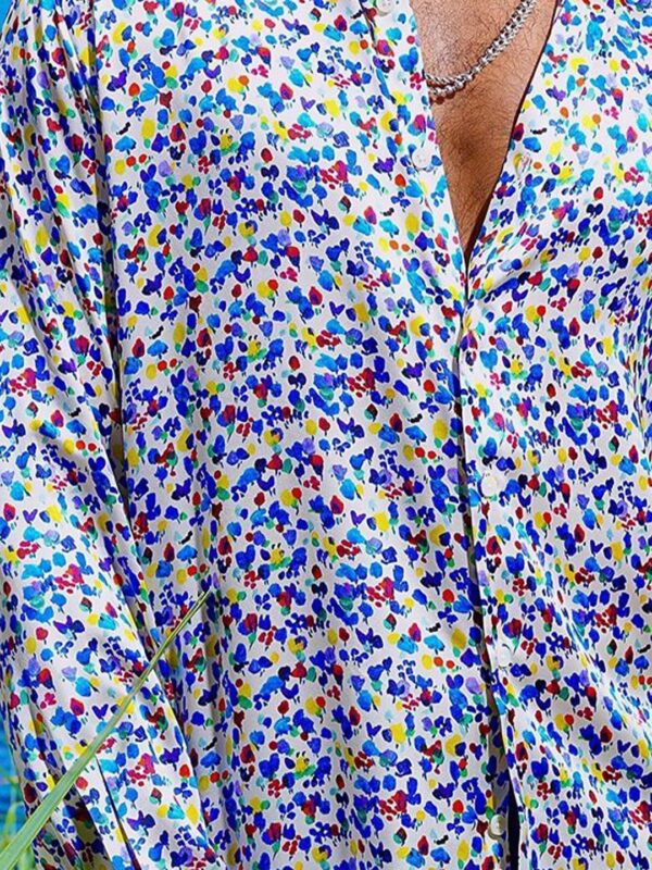 Men Opaque Printed Casual Shirt - Image 3