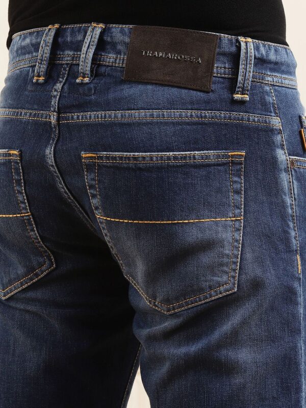 Men Slim Fit Low Distress Heavy Fade Jeans - Image 3
