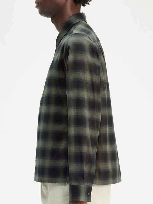 Men Checked Casual Cotton Shirt - Image 3