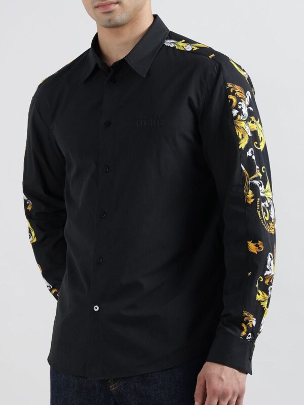 Men Floral Printed Spread Collar Cotton Regular Fit Casual Shirt