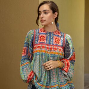 Women Geometric Print Top