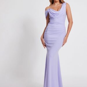 Women Cowl Neck Bodycon Maxi Dress