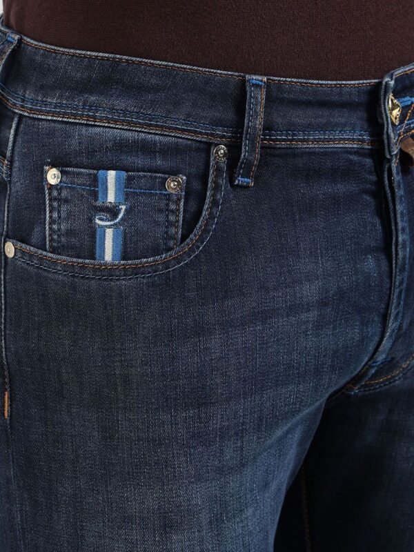 Men Slim Fit Mid-Rise Heavy Fade Jeans - Image 2