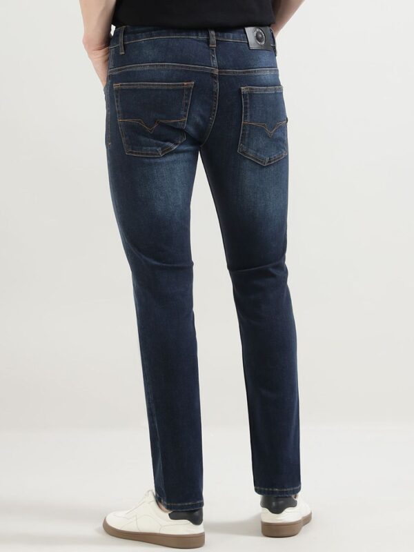 Men Slim Fit Mid-Rise Heavy Fade Jeans - Image 3