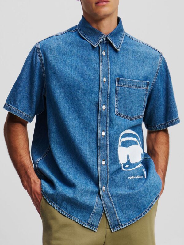 Men Graphic Printed Spread Collar Pure Cotton Casual Shirt