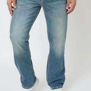 Men Straight Fit Mid-Rise Heavy Fade Jeans