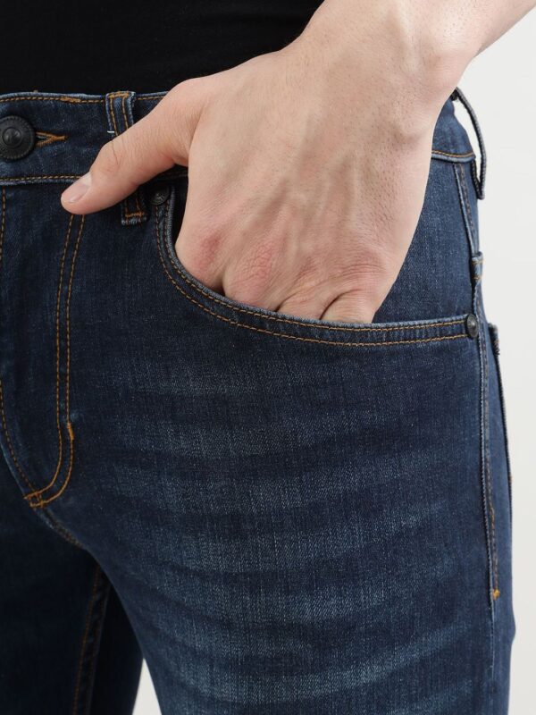 Men Slim Fit Mid-Rise Heavy Fade Jeans - Image 3