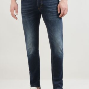 Men Slim Fit Mid-Rise Heavy Fade Jeans